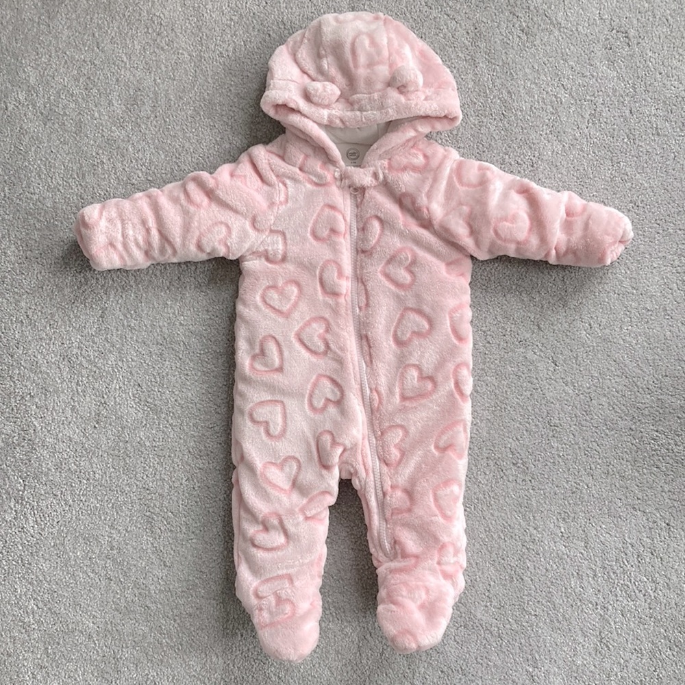 Wonder Nation - Baby Snowsuit - Pink - Size 6-9 months